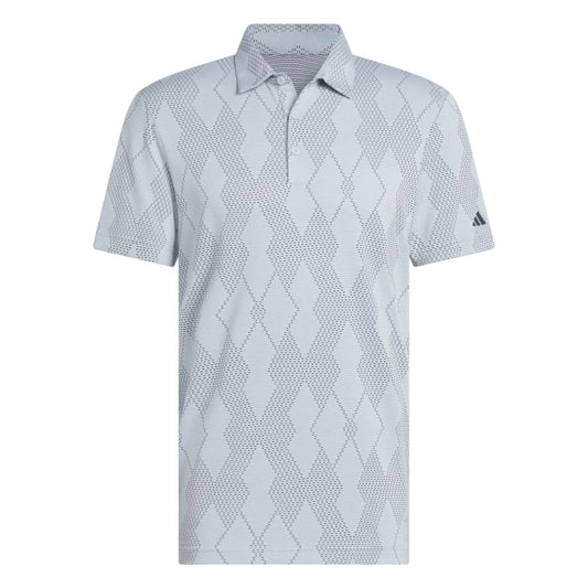 adidas Ultimate365 Micro Texture Golf Polo Shirt - Wonderblue