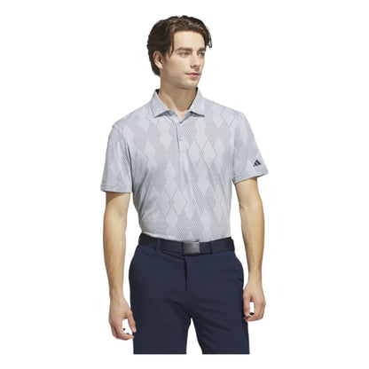 adidas Ultimate365 Micro Texture Golf Polo Shirt - Wonderblue