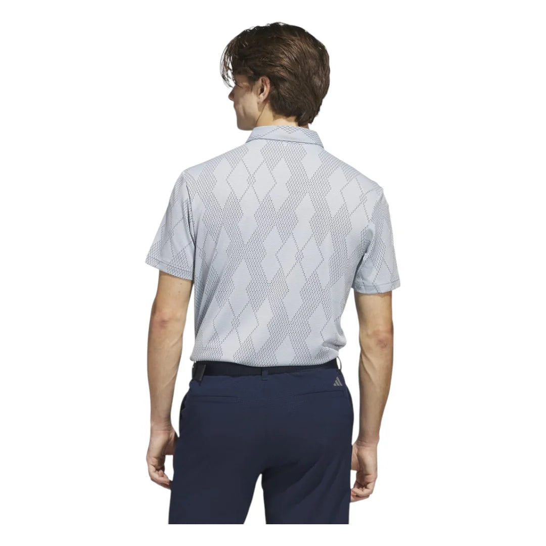 adidas Ultimate365 Micro Texture Golf Polo Shirt - Wonderblue
