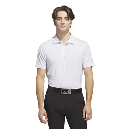 adidas Ultimate365 Bunker Golf Polo Shirt - White / Wonder Blue