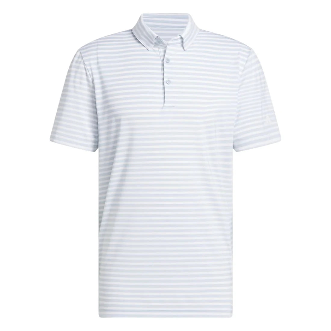 adidas Ultimate365 Stripe Golf Polo Shirt - Wonder Blue/White