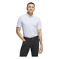 adidas Ultimate365 Stripe Golf Polo Shirt - Wonder Blue/White