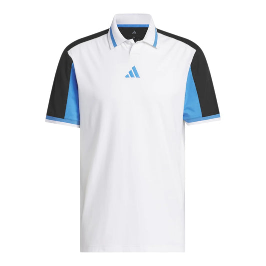 adidas BTC Twist Golf Polo Shirt - White / Black