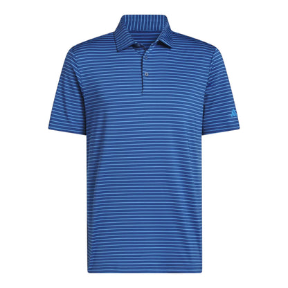 adidas Performance Stripe Golf Polo Shirt - Blue