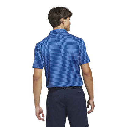 adidas Performance Stripe Golf Polo Shirt - Blue