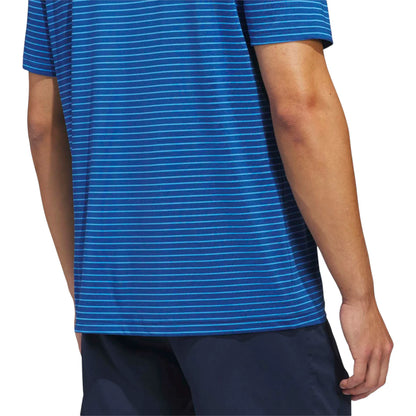 adidas Performance Stripe Golf Polo Shirt - Blue