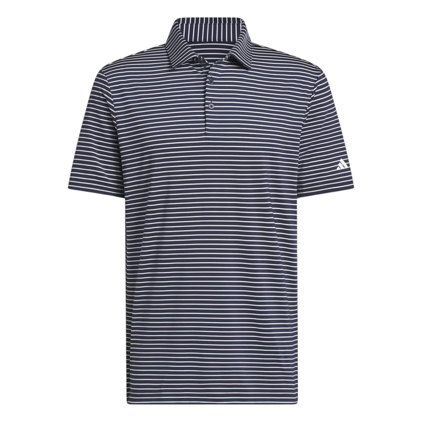 adidas Performance Stripe Golf Polo Shirt - White / Navy