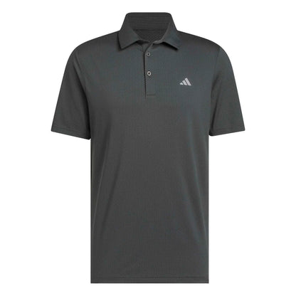 adidas Performance Textured Golf Polo Shirt - Carbon / Black