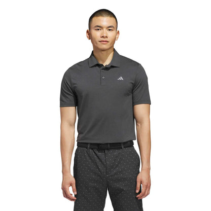 adidas Performance Textured Golf Polo Shirt - Carbon / Black