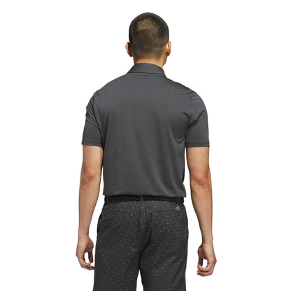 adidas Performance Textured Golf Polo Shirt - Carbon / Black