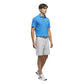 adidas Ultimate365 Textured Jacquard Golf Polo Shirt - Blue
