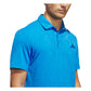 adidas Ultimate365 Textured Jacquard Golf Polo Shirt - Blue