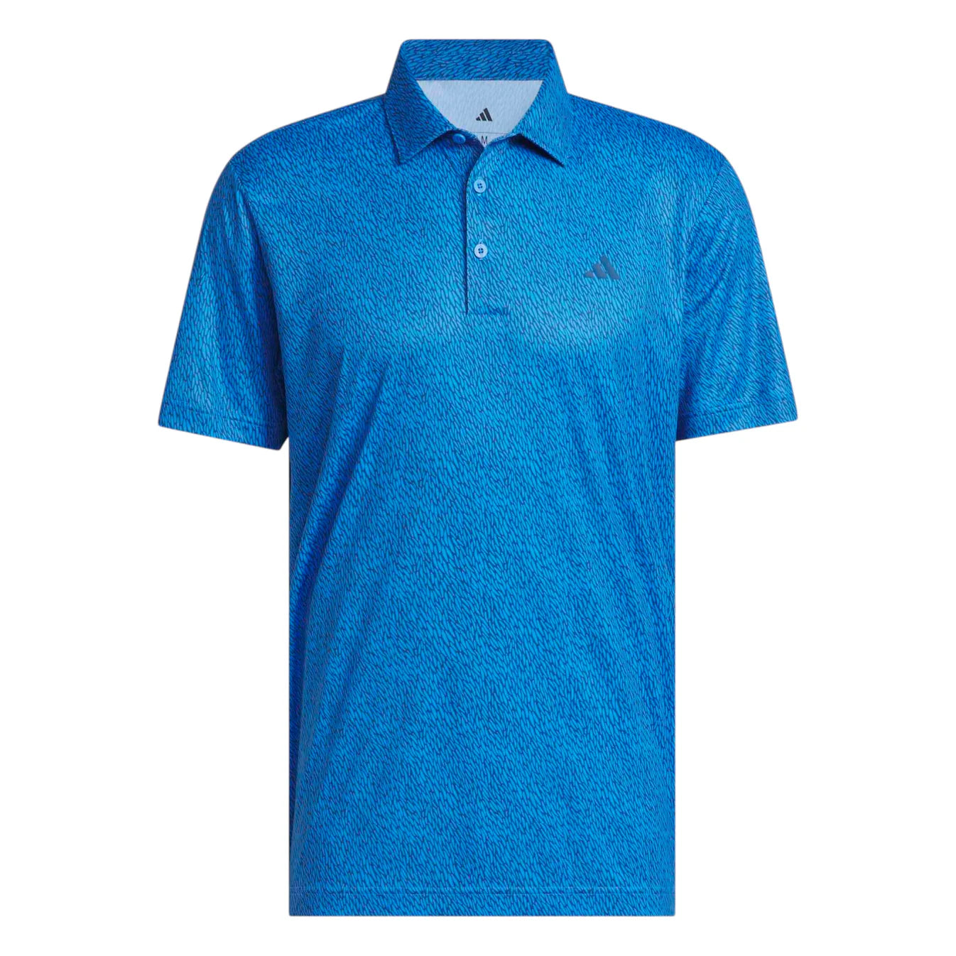 adidas Ultimate365 Feather Print Golf Polo Shirt - Blue