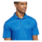 adidas Ultimate365 Feather Print Golf Polo Shirt - Blue