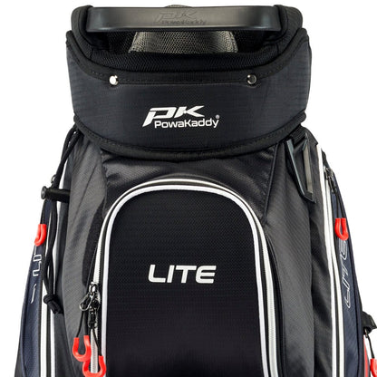 PowaKaddy LITE Cart Bag - Black / White / Red