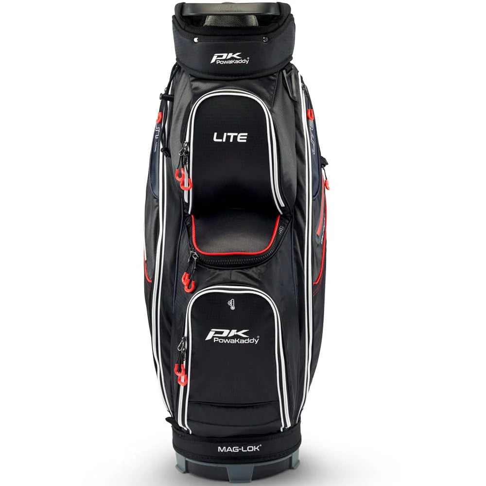 PowaKaddy LITE Cart Bag - Black / White / Red
