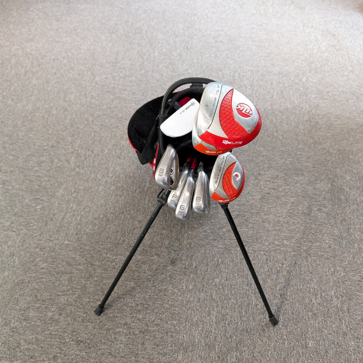 Mkids Red Half Set + Driver, Hy & SW