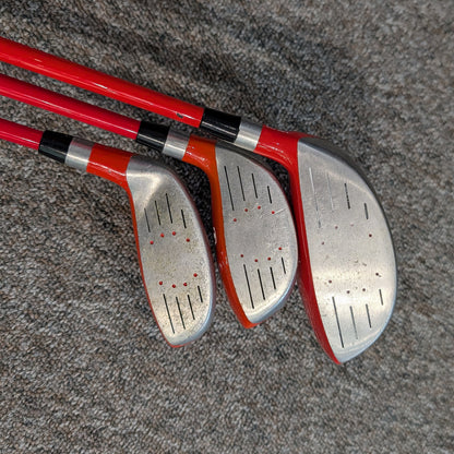 Mkids Red Half Set + Driver, Hy & SW