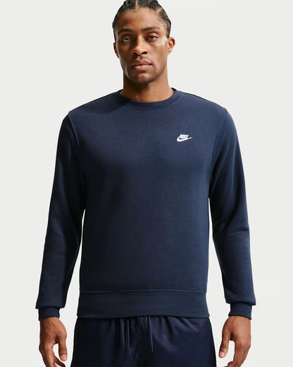 Nike Club BB Crew Sweatshirt - Obsidian / White