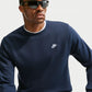 Nike Club BB Crew Sweatshirt - Obsidian / White