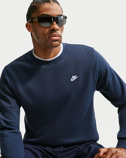 Nike Club BB Crew Sweatshirt - Obsidian / White