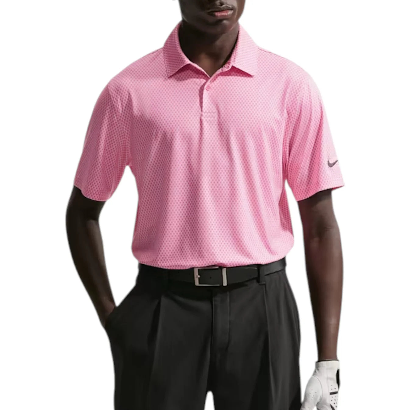Nike Dri-FIT Velocity Floral Golf Polo Shirt - Pink Foam