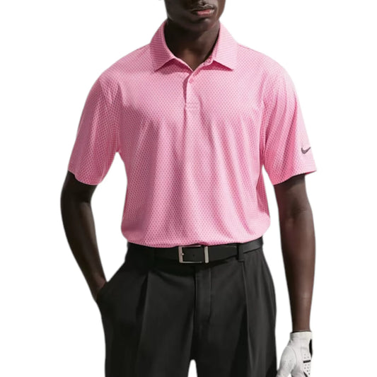 Nike Dri-FIT Velocity Floral Golf Polo Shirt - Pink Foam