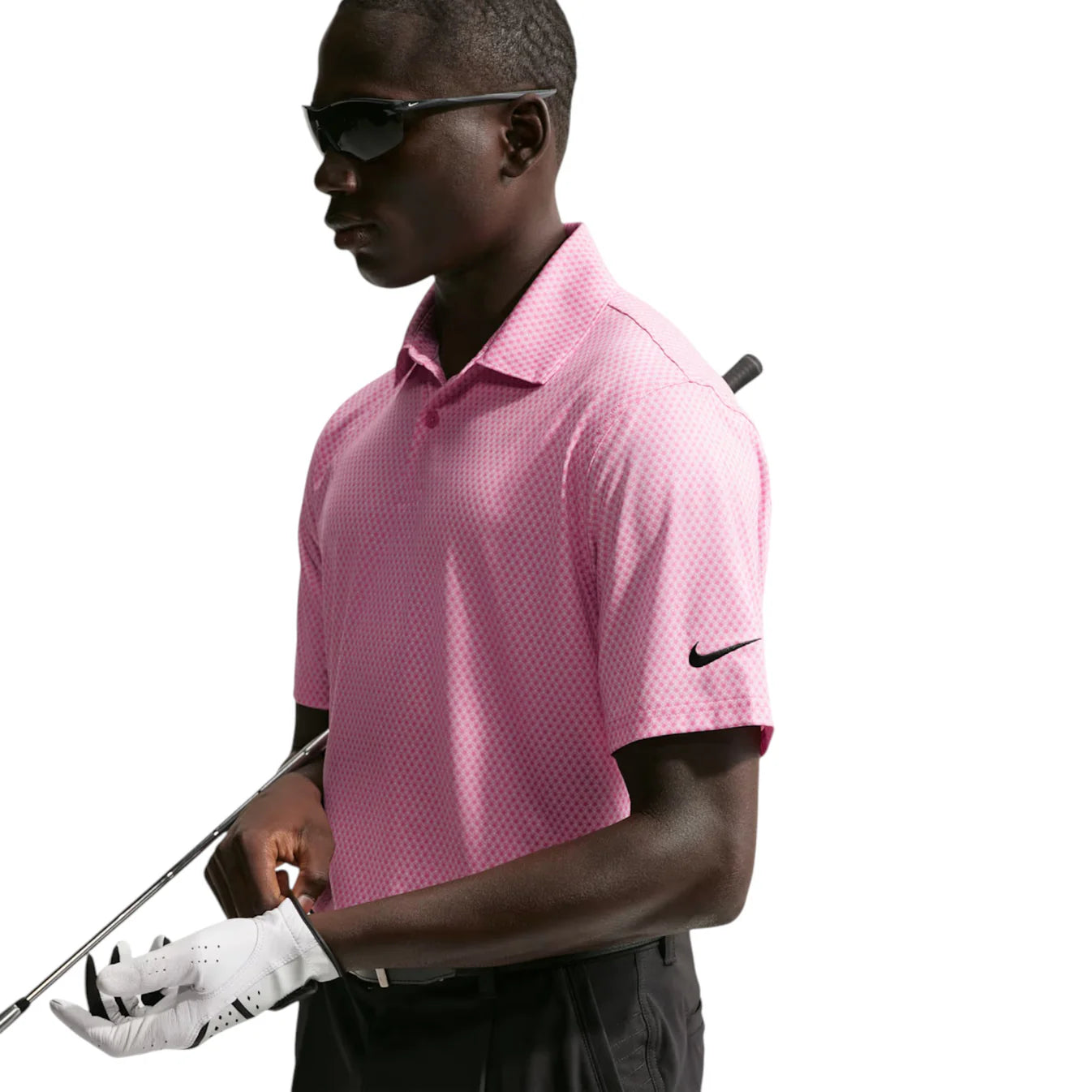 Nike Dri-FIT Velocity Floral Golf Polo Shirt - Pink Foam