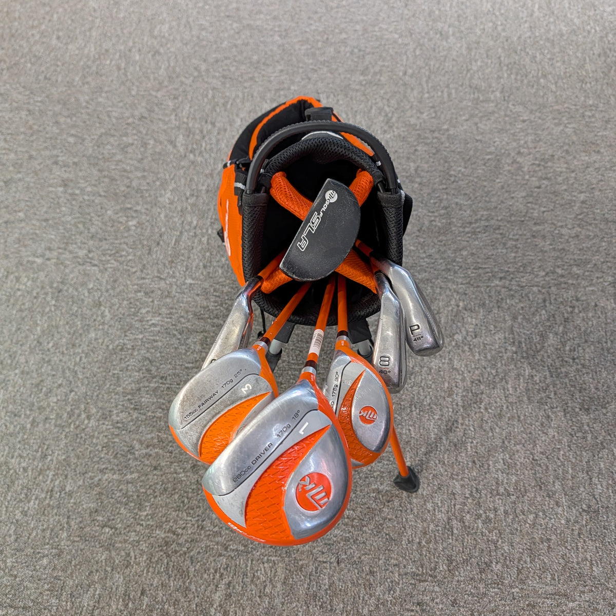 Mkids Orange Half Set + Driver & Hy