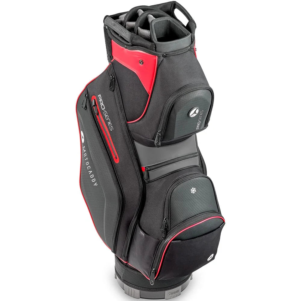 Motocaddy Pro Series Cart Bag - Black / Red