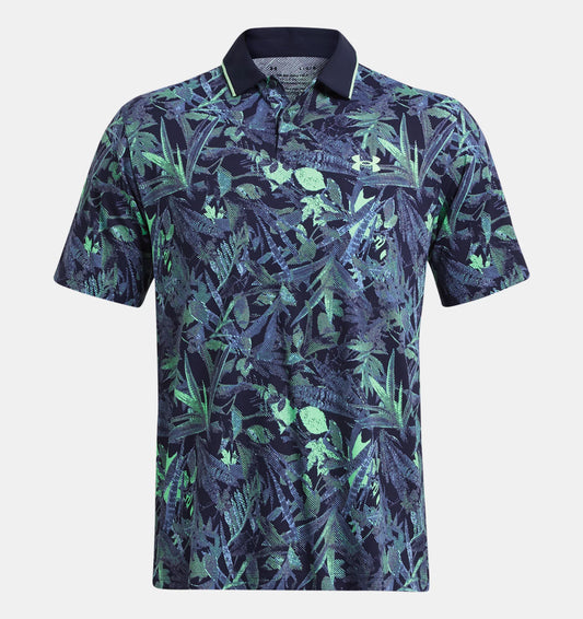 Under Armour Iso-Chill Edge Polo Green/Midnight Navy