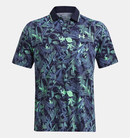 UA Iso-Chill Edge Polo Green/Midnight Navy