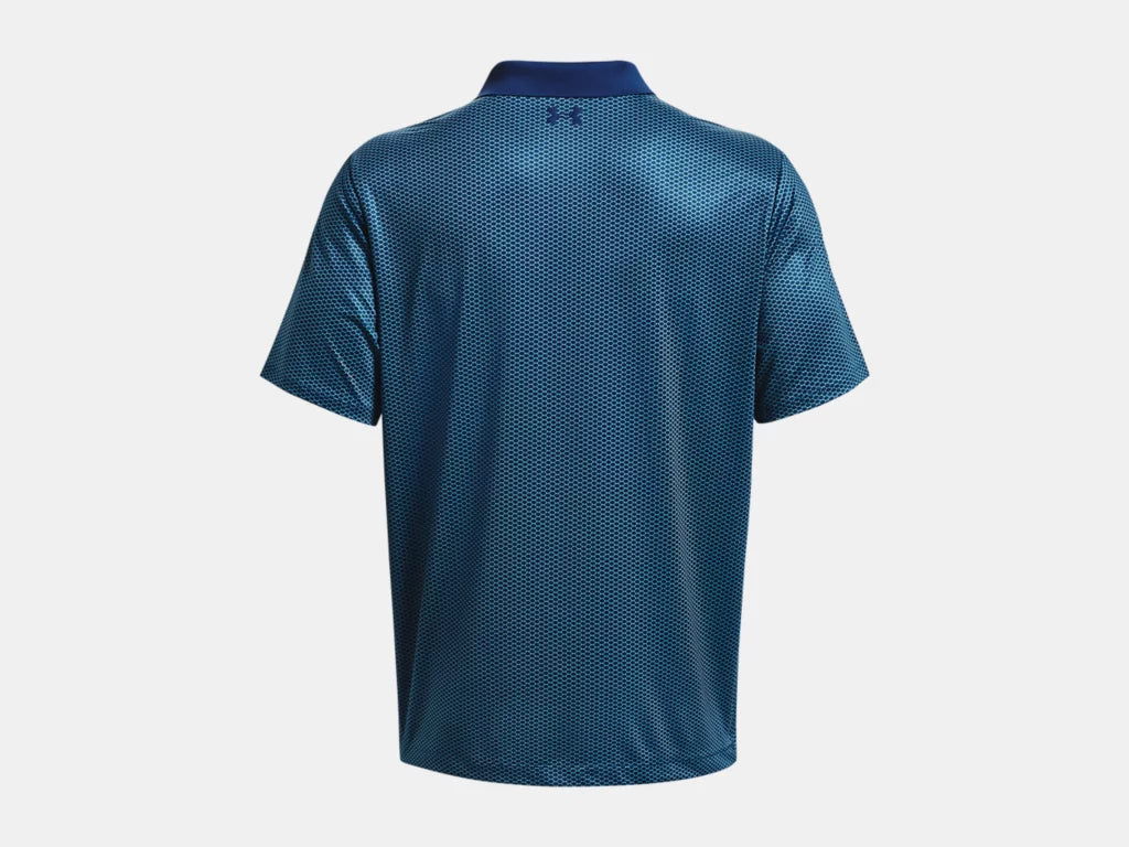 UA Perf 3.0 Printed Polo Blue Mirage