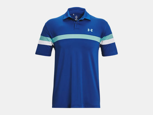 UA T2G Colour Block Polo Blue Mirage/White/Glacier