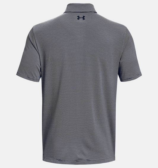 UA playoff 3.0 Stripe Polo Midnight Navy/White