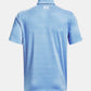 UA Playoff 3.0 Printed Polo White/Cosmic Blue