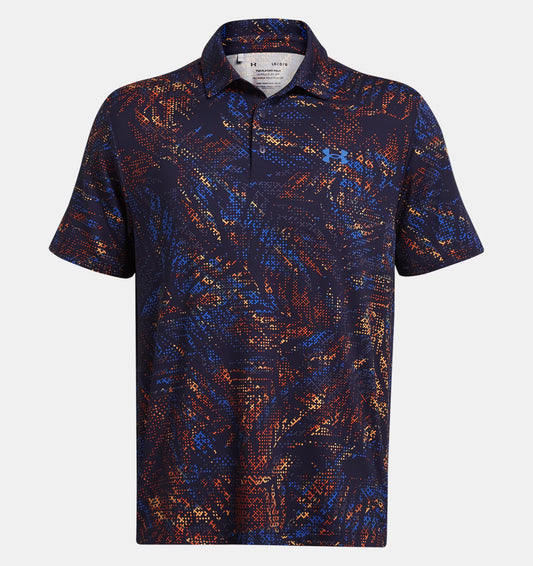 UA Playoff 3.0 Printed Polo Midnight Navy/Phoenix