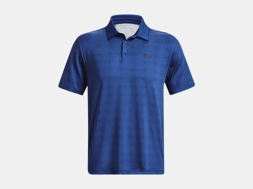 UA Playoff 3.0 Printed Polo Blue Mirage