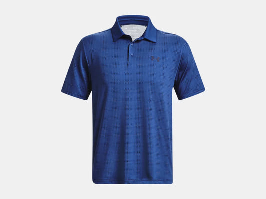 UA Playoff 3.0 Printed Polo Blue Mirage