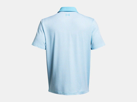 UA Playoff 3.0 Printed Polo Sky Blue