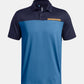 UA T2G Colour Block Polo Photon Blue