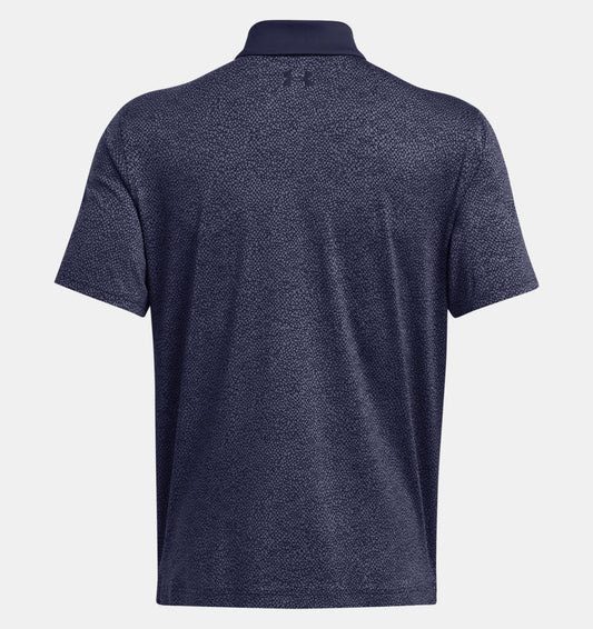 UA 2TG Printed Polo Midnight Navy