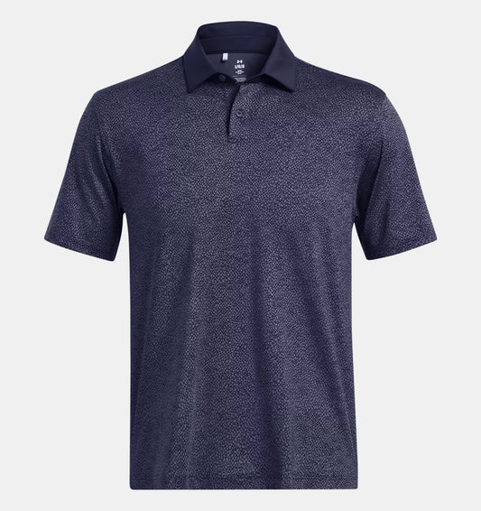 UA 2TG Printed Polo Midnight Navy