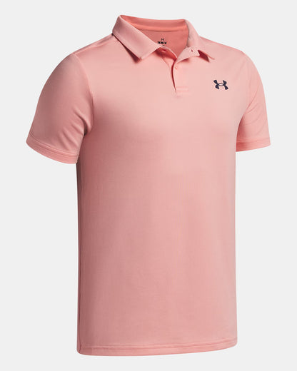 UA Matchplay Polo, Boys Pink