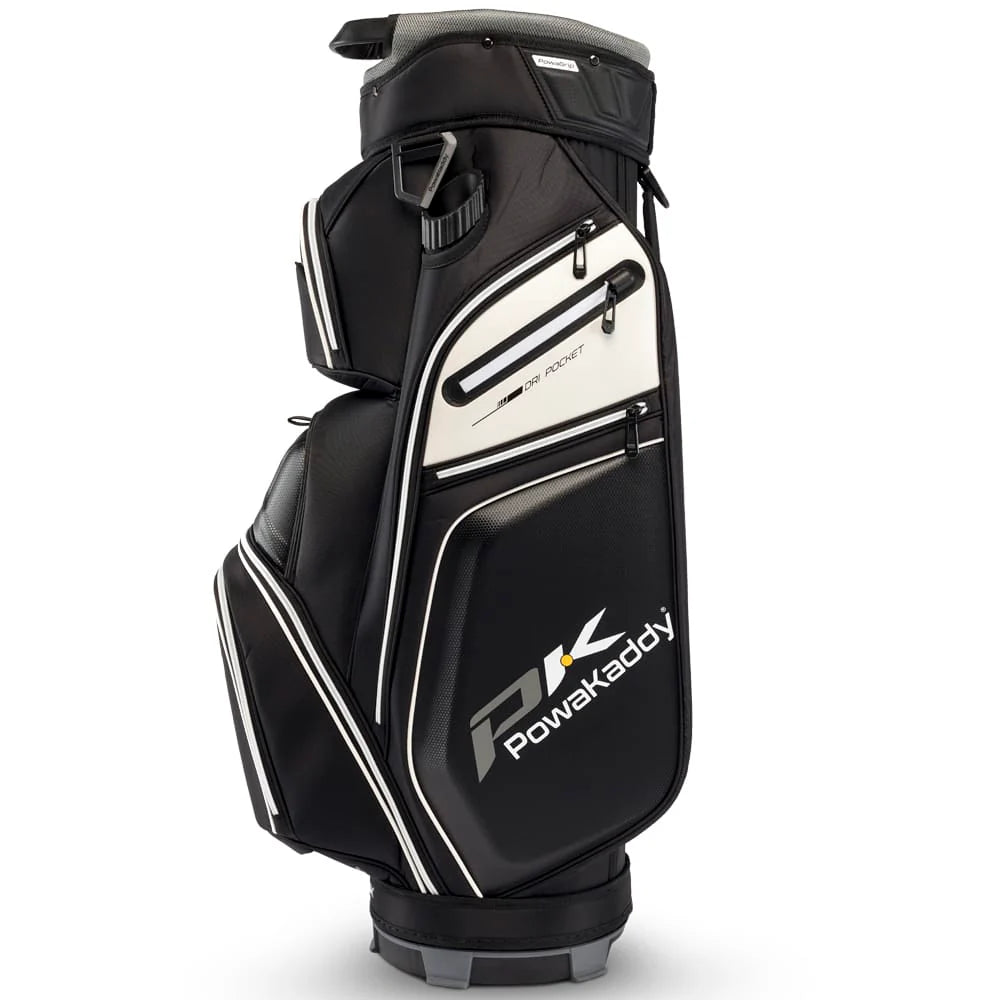 PowaKaddy EDGE Cart Bag - Black / White