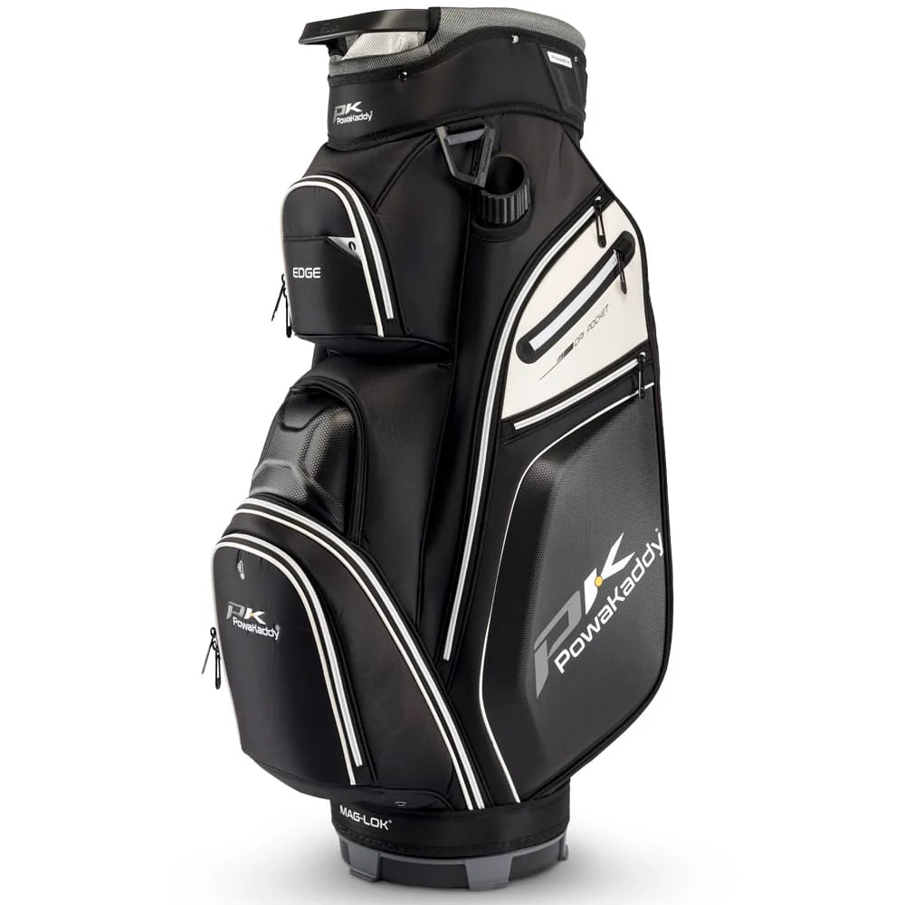 PowaKaddy EDGE Cart Bag - Black / White