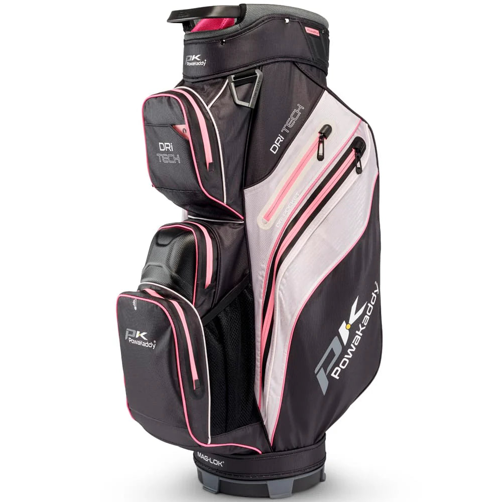 PowaKaddy Dri TECH Waterproof Cart Bag - Black / Pink