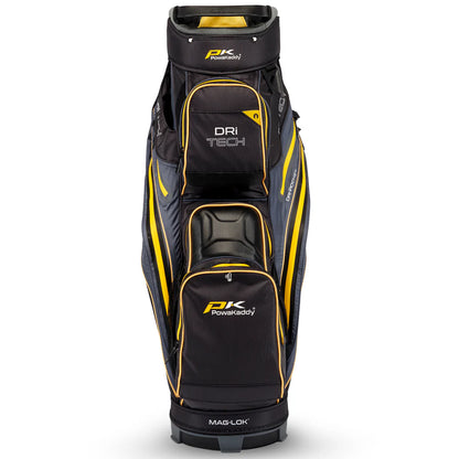 PowaKaddy Dri TECH Waterproof Cart Bag - Black / Yellow