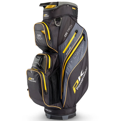 PowaKaddy Dri TECH Waterproof Cart Bag - Black / Yellow