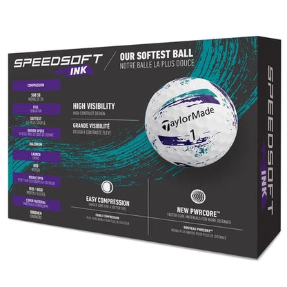 Speedsoft Ink 26, Purple/Turquoise Dozen
